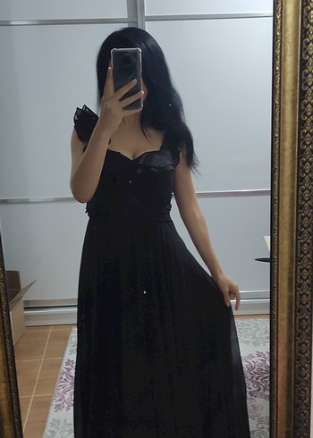 Siyah abiye elbise - Görsel 11