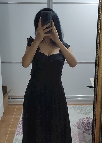 Siyah abiye elbise - Görsel 13