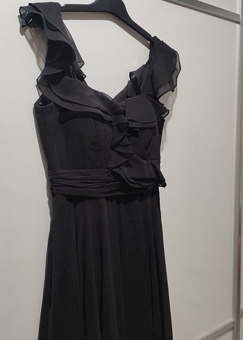 Siyah abiye elbise - Görsel 4