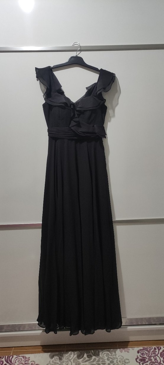 Siyah abiye elbise - Görsel 2