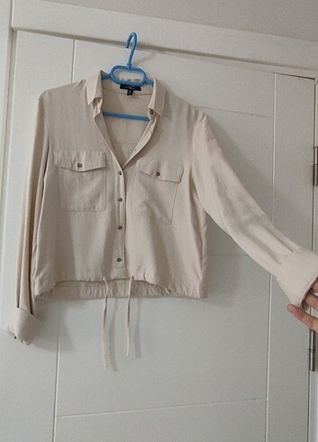 Krem gömlek - Görsel 6