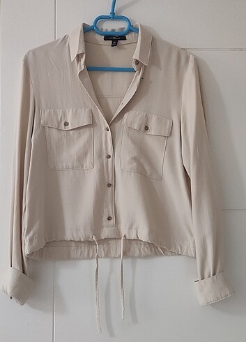 Krem gömlek - Görsel 7