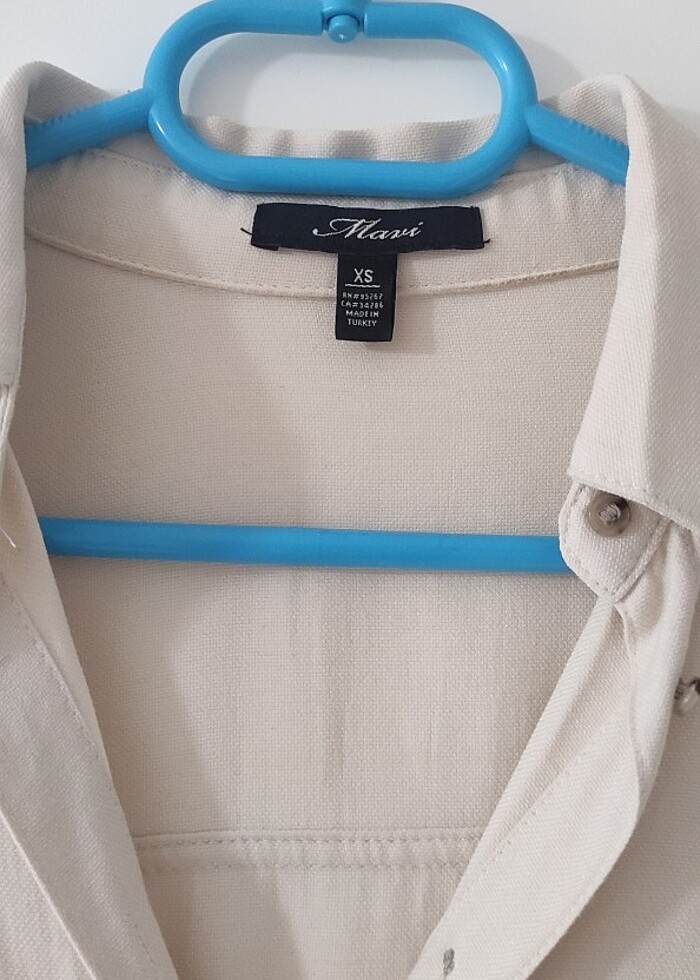 Krem gömlek - Görsel 5