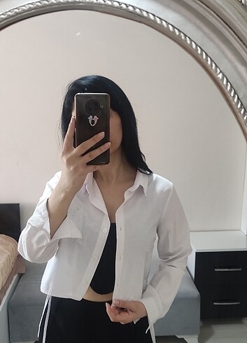 Bershka beyaz gömlek - Görsel 7