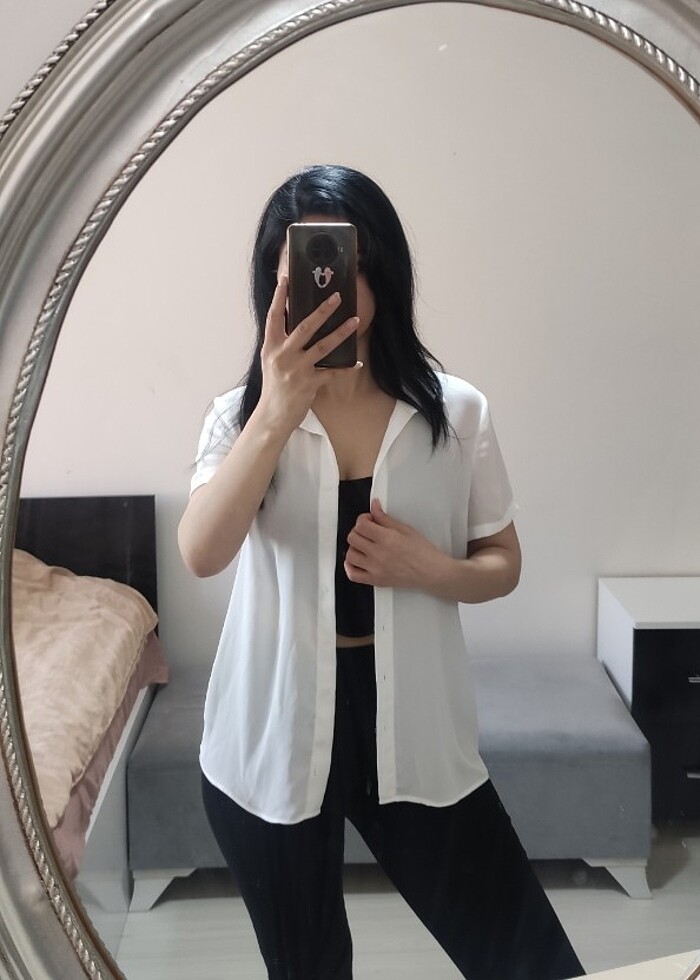 Mango beyaz gömlek  - Görsel 2