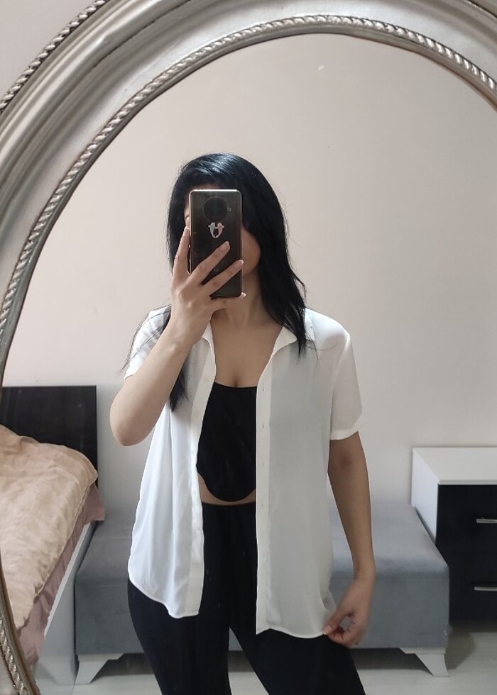 Mango beyaz gömlek  - Görsel 4