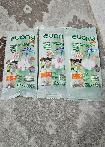 Evony Kids Pastel Yeşil Cerrahi Maske - Görsel 2