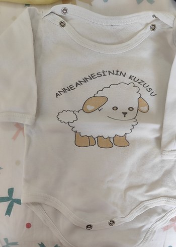 Bebek Erkek Pamuklu uzun Kollu Body zıbın - Görsel 2