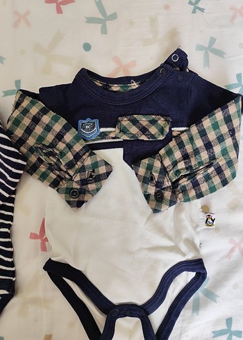 Bebek Erkek Pamuklu uzun Kollu Body zıbın - Görsel 9