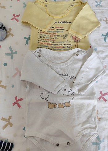 Bebek Erkek Pamuklu uzun Kollu Body zıbın - Görsel 7