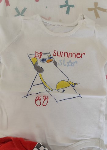 3 adet çıtçıtli erkek Bebek body, zıbın - Görsel 7