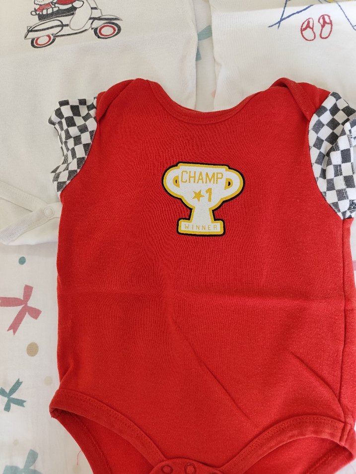 3 adet çıtçıtli erkek Bebek body, zıbın - Görsel 5