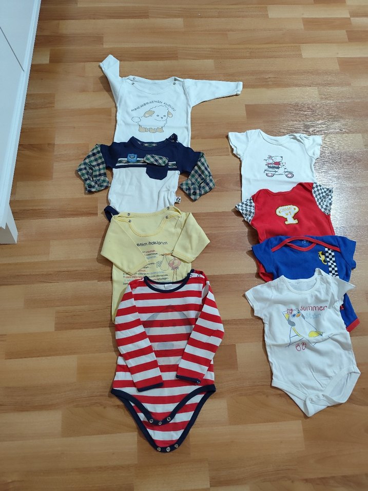 Erkek bebek Body uzun kollu zıbın - Görsel 2