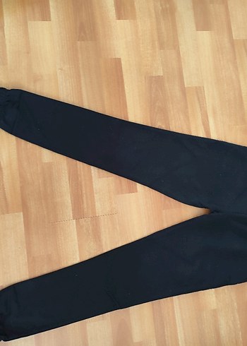 Siyah Elastik Spor Kadın Tayt - Görsel 2