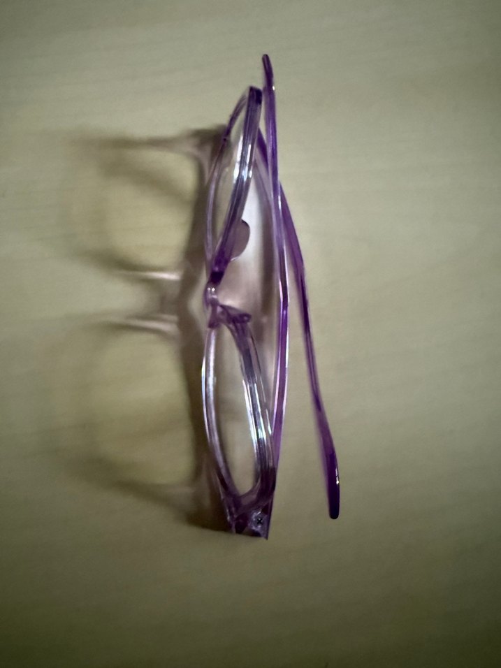 Şeffaf Mor Kadın Gözlüğü - Görsel 2