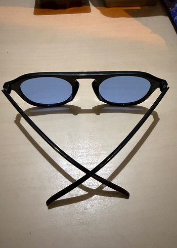 Şeffaf Koyu Mavi Kadın Güneş Gözlüğü - Görsel 3