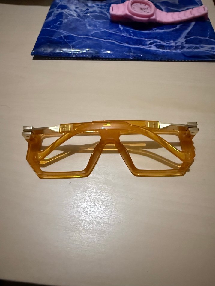 Şeffaf Bej  Gözlük - Görsel 2