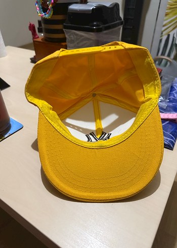 Sarı Kadın Spor Şapka Velcro Ayarlı - Görsel 2