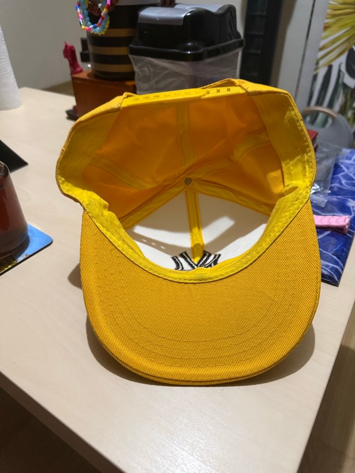 Sarı Kadın Spor Şapka Velcro Ayarlı - Görsel 2
