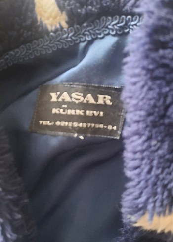 çocuk Lacivert Bağlama Detaylı Peluş Mont - Görsel 3