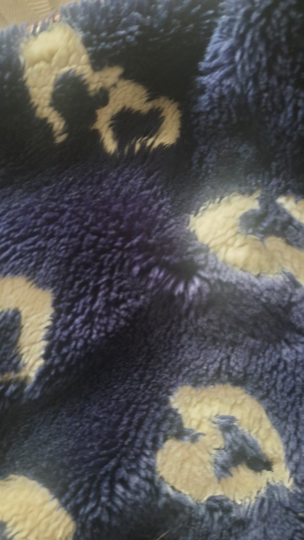 çocuk Lacivert Bağlama Detaylı Peluş Mont - Görsel 2