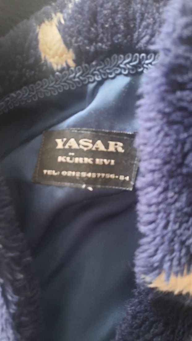 çocuk Lacivert Bağlama Detaylı Peluş Mont - Görsel 3