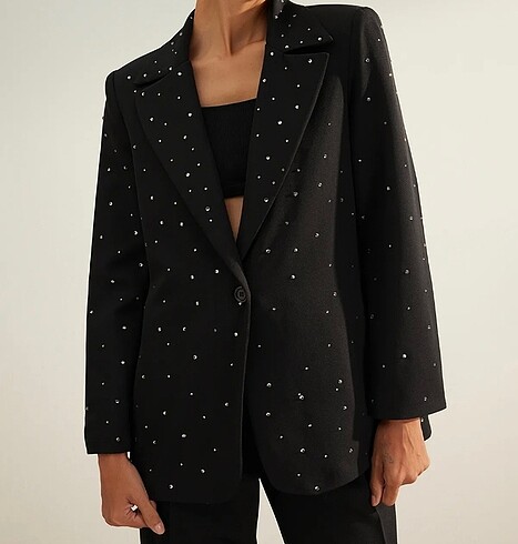Taş Detaylı Blazer