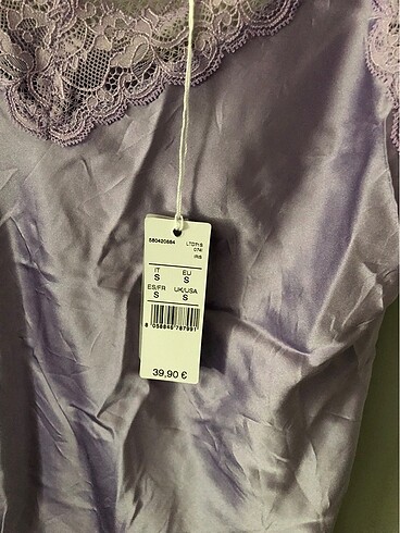 s Beden mor Renk İntimissimi ipek pijama atletı