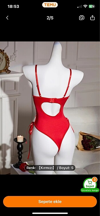 Diğer Lolita bodysuit gecelik