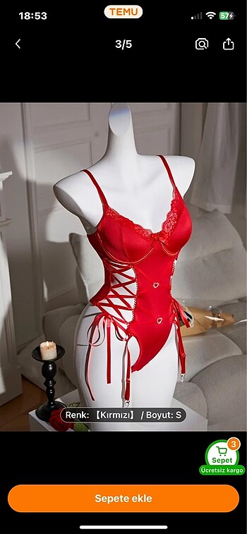 s Beden Lolita bodysuit gecelik