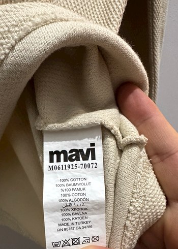 Bej Erkek Basic Uzun Kollu Sweatshirt - Görsel 4