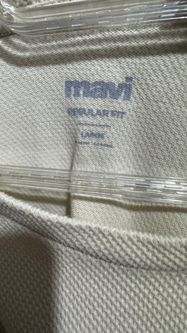 Bej Erkek Basic Uzun Kollu Sweatshirt - Görsel 3