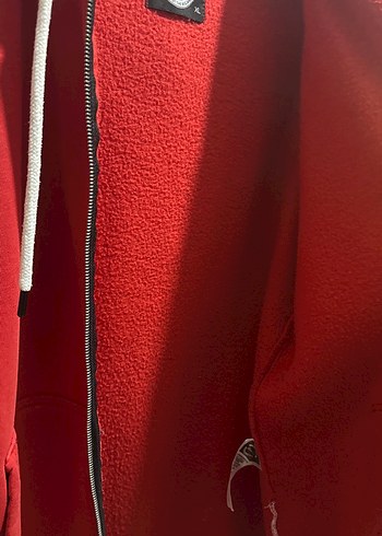 Kırmızı Fermuarlı Erkek Polar Sweatshirt - Görsel 4