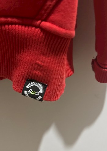 Kırmızı Fermuarlı Erkek Polar Sweatshirt - Görsel 3