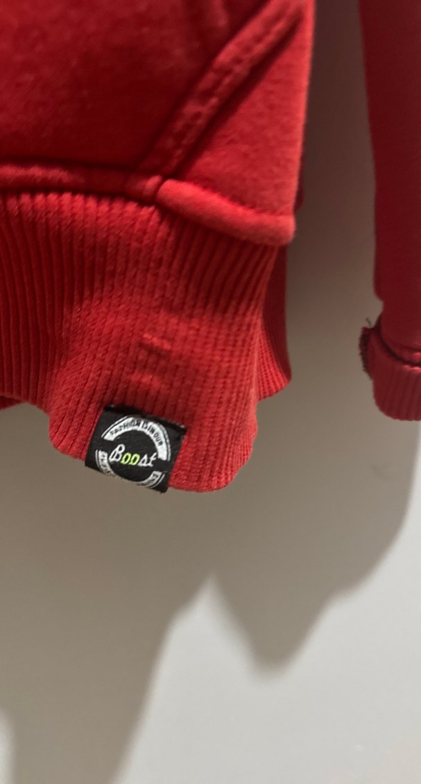 Kırmızı Fermuarlı Erkek Polar Sweatshirt - Görsel 3