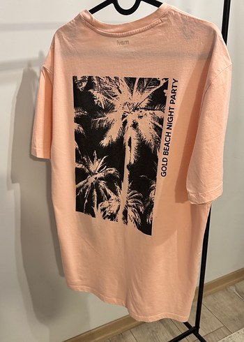 Mavi Marka Erkek Pembe Baskılı Pamuklu Tişört - Görsel 4