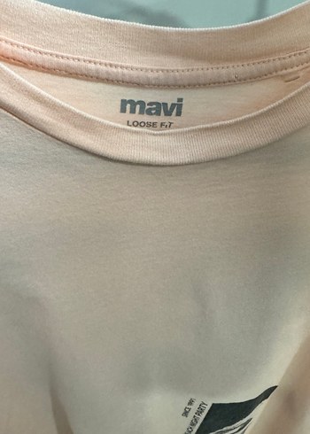 Mavi Marka Erkek Pembe Baskılı Pamuklu Tişört - Görsel 5