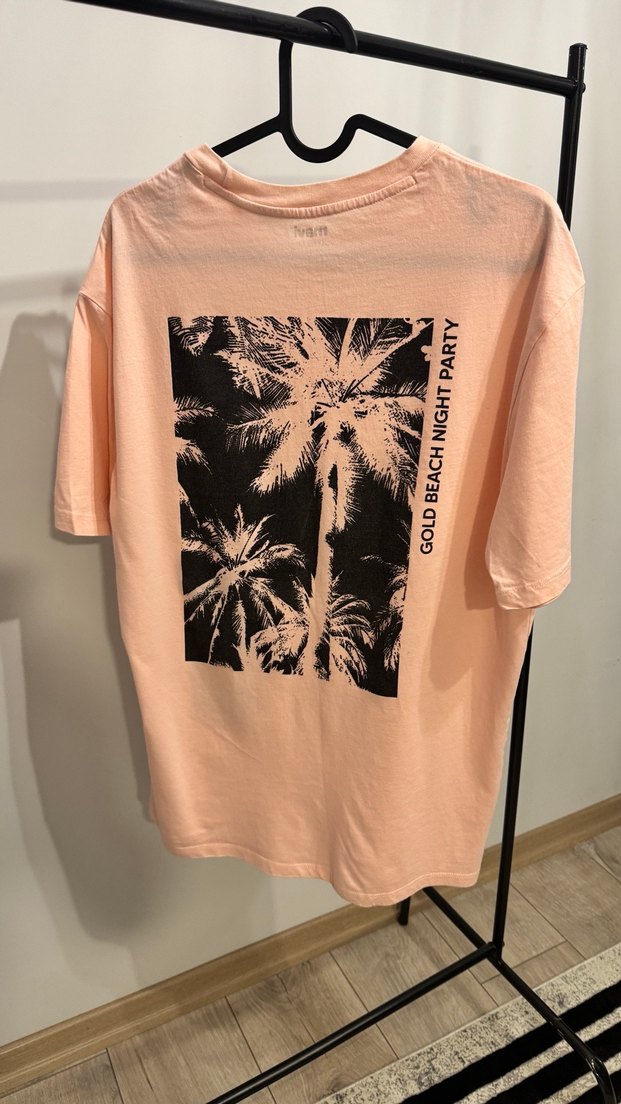 Mavi Marka Erkek Pembe Baskılı Pamuklu Tişört - Görsel 3