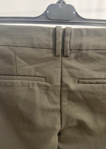 Kahverengi Kemerli Kadın Kumaş Pantolon - Görsel 6