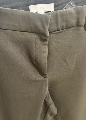 Kahverengi Kemerli Kadın Kumaş Pantolon - Görsel 3