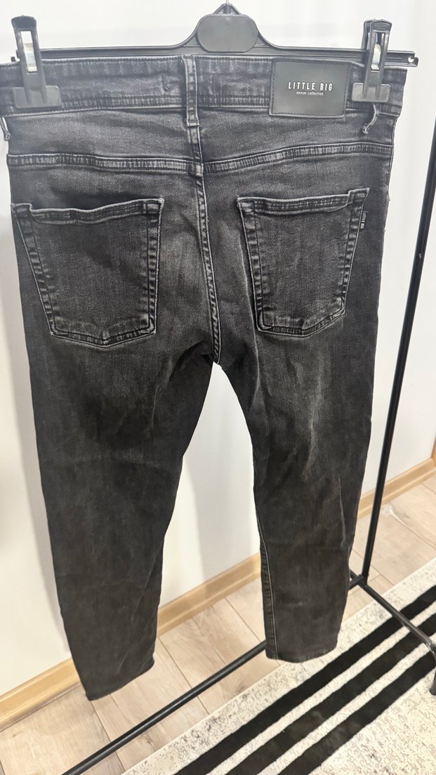 Gri Erkek Denim Pantolon - Görsel 4