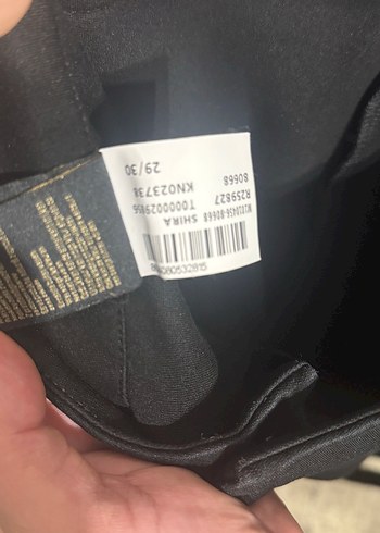 Siyah Kemerli Rahat Kadın Kumaş Pantolon - Görsel 5