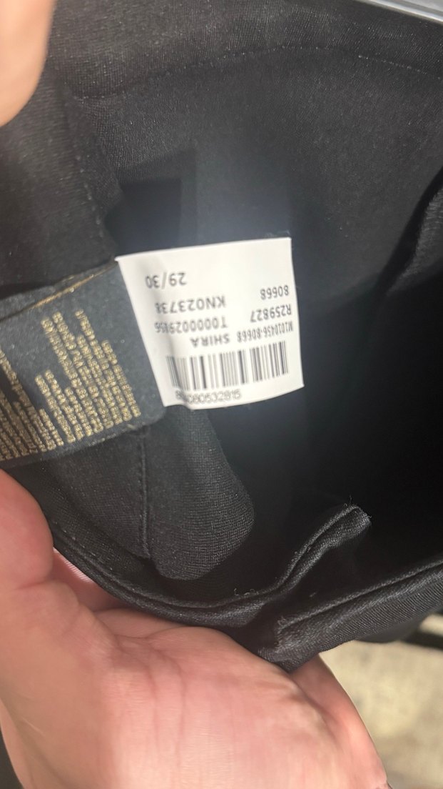 Siyah Kemerli Rahat Kadın Kumaş Pantolon - Görsel 5