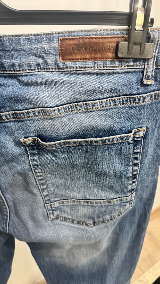 Mavi Rahat Kesim Erkek Denim Jean - Görsel 4