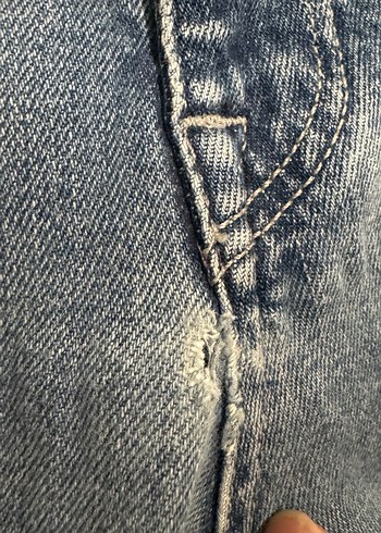 Gevşek Kesim Mavi Erkek Kot Pantolon - Görsel 6