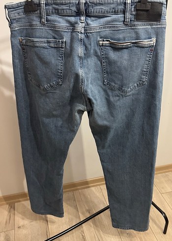 Gevşek Kesim Mavi Erkek Kot Pantolon - Görsel 5