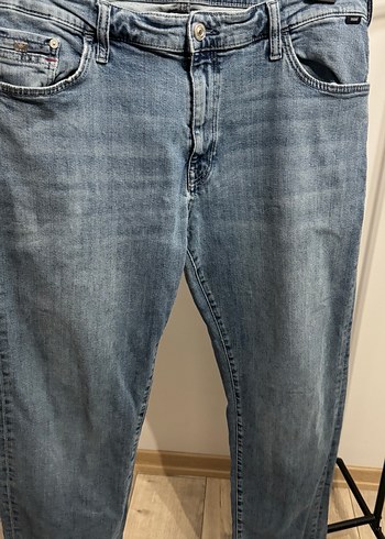 Gevşek Kesim Mavi Erkek Kot Pantolon - Görsel 2