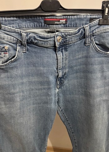 Gevşek Kesim Mavi Erkek Kot Pantolon - Görsel 3