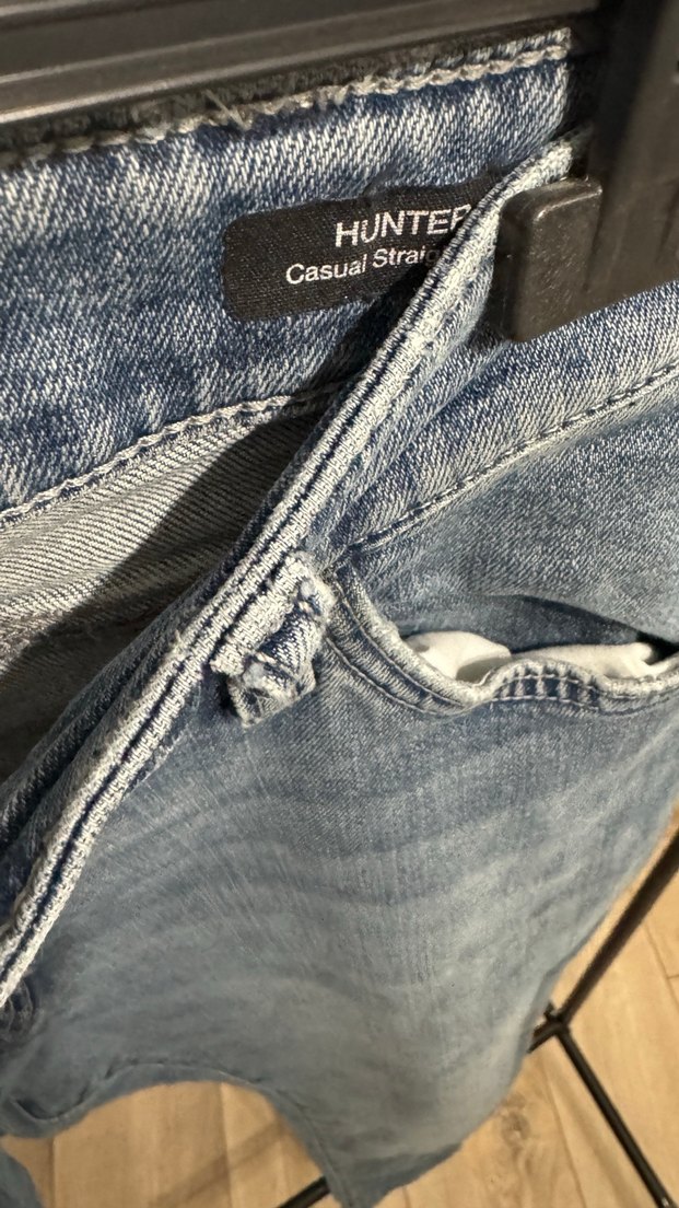 Gevşek Kesim Mavi Erkek Kot Pantolon - Görsel 4