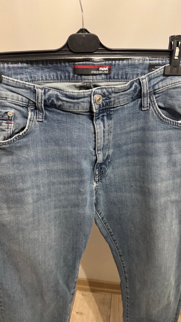 Gevşek Kesim Mavi Erkek Kot Pantolon - Görsel 3